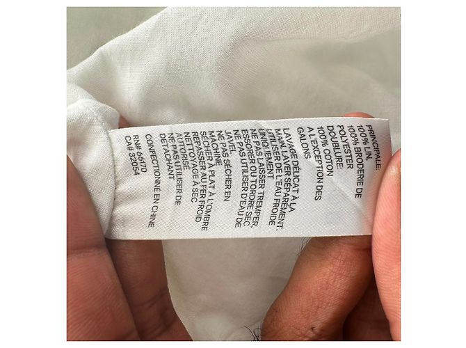 Abito maxi Zimmermann a pois ricamato in lino bianco - vista 4
