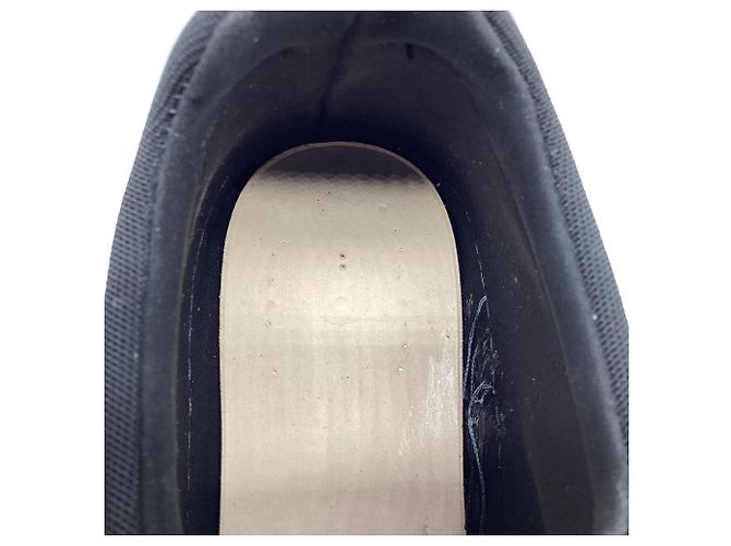 Sneakers Box Slip-On Burberry in camoscio nero - vista 10