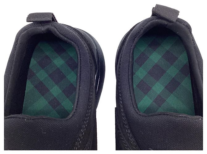 Sneakers Box Slip-On Burberry in camoscio nero - vista 12