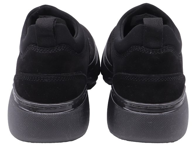 Sneakers Box Slip-On Burberry in camoscio nero - vista 5