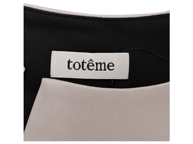 Totême Montbel Bluse mit asymmetrischem Saum aus beigem Polyester - Ansicht 5