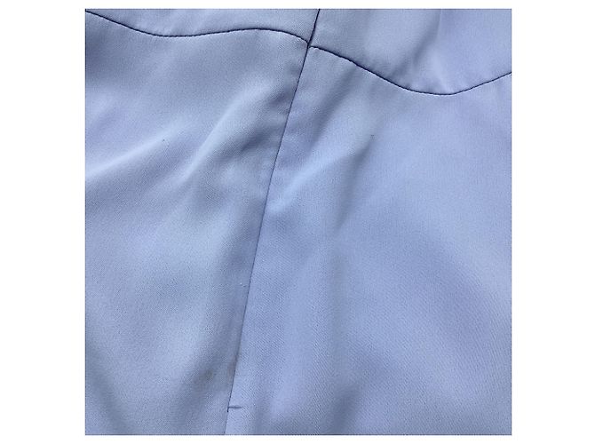 Abito midi in georgette Lauren Ralph Lauren in poliestere azzurro chiaro Blu Blu chiaro - vista 5