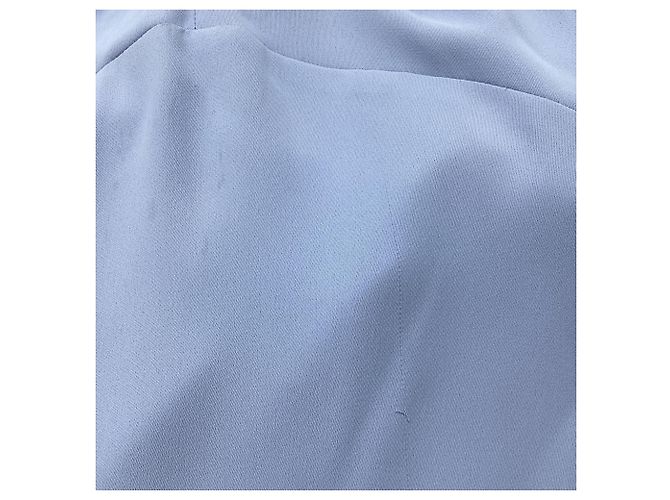 Abito midi in georgette Lauren Ralph Lauren in poliestere azzurro chiaro Blu Blu chiaro - vista 7