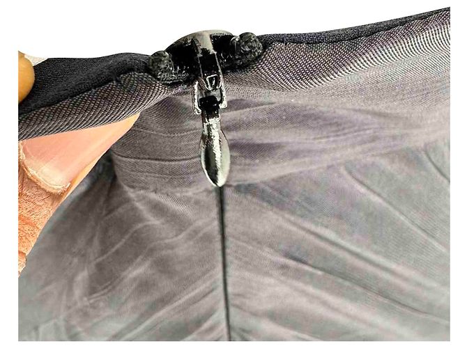 Autre Marque Galvan Escape Twist Front Midi-Kleid aus schwarzem Polyester - Ansicht 4