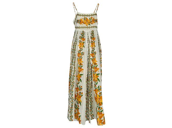 Abito Maxi Farm Rio Tropical Lightness in cotone multicolore - vista 3