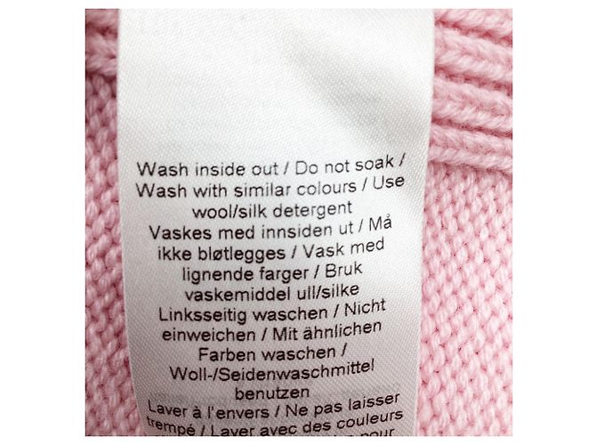 Ganni V-Ausschnitt Strickcardigan aus rosa Wolle Pink - Ansicht 5