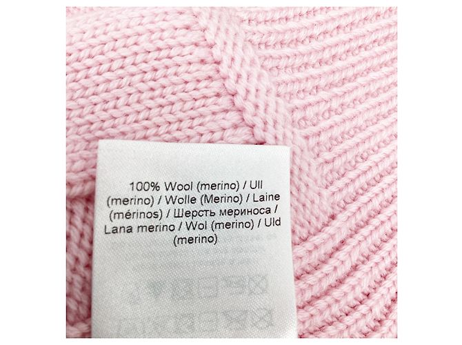 Ganni V-Ausschnitt Strickcardigan aus rosa Wolle Pink - Ansicht 9