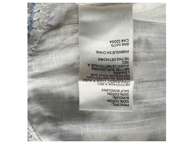 Vestido maxi Cira de algodón blanco con ribete de encaje Zimmermann - vista 9