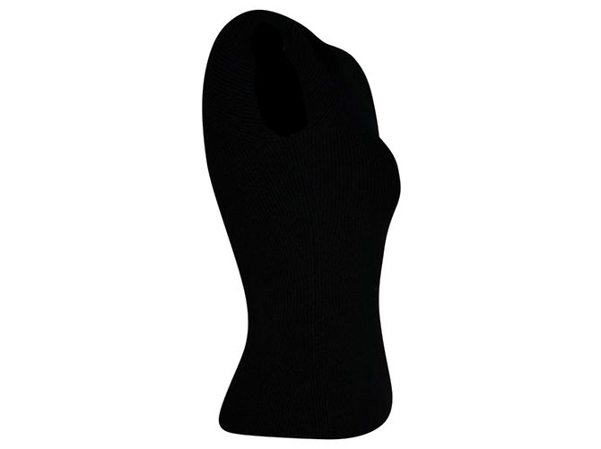 Autre Marque Top con escote corazón Galvan London en viscosa negra Negro - vista 2