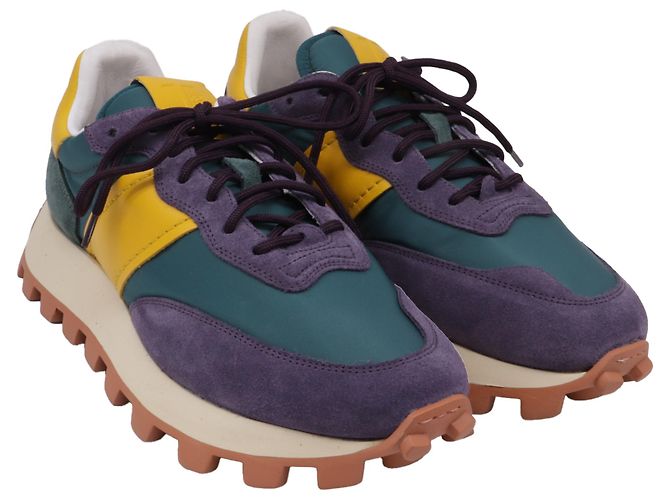 Sneakers basse Tod's 1T in suede multicolore - vista 3