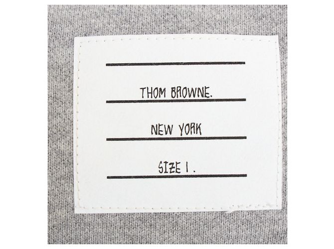 Calções de jogging clássicos Thom Browne 4-Bar em algodão cinzento Cinza - vista 11