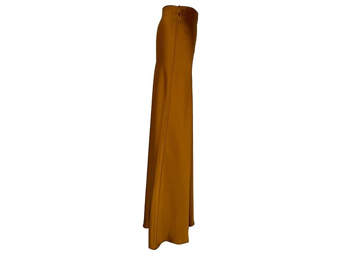 Autre Marque Gonna Maxi Galvan London in Triacetato Marrone - vista 2