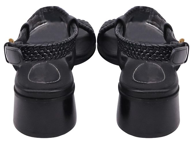 Sandali con cinturino intrecciato See by Chloé in pelle nera Nero - vista 5