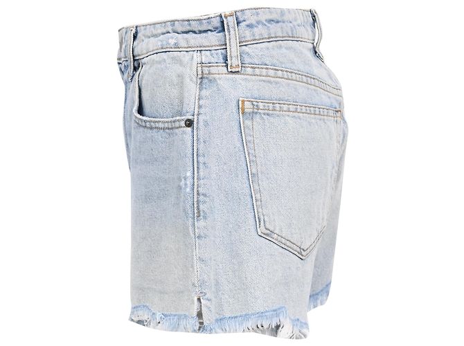 Pantalones cortos de denim con dobladillo raw Alexander Wang en algodón azul - vista 2