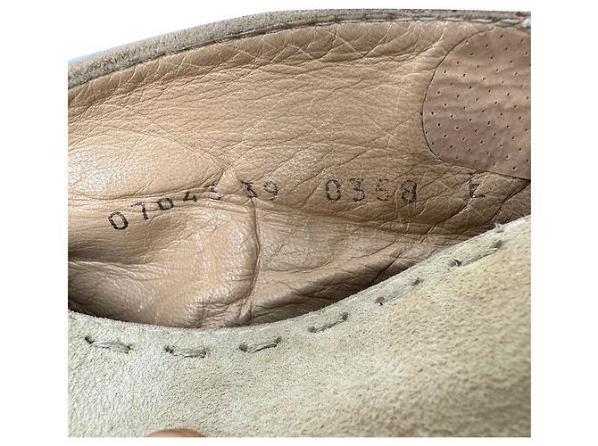Stivaletti con zeppa Giuseppe Zanotti in camoscio beige - vista 9