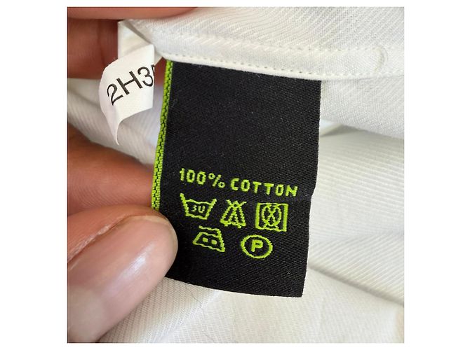 Shanghai Tang Button-Down-Hemd aus weißer Baumwolle - Ansicht 5