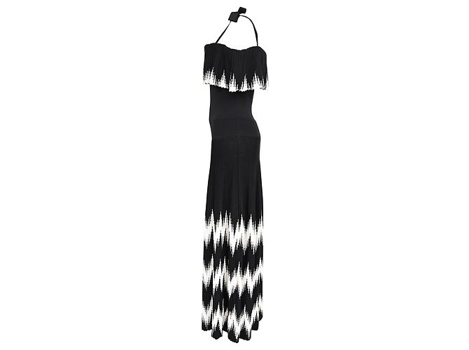 Vestido midi estilo bohemio Sandro Paris en viscosa negra Negro - vista 2