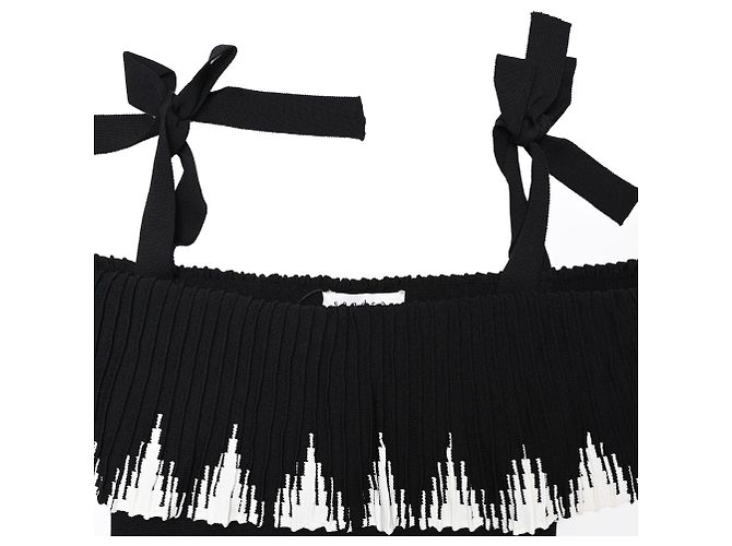 Vestido midi estilo bohemio Sandro Paris en viscosa negra Negro - vista 4