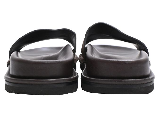 Sandali slide Jw Anderson con plantare in camoscio marrone Rosso - vista 3