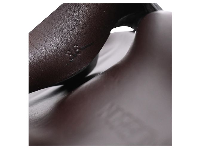 Sandali slide Jw Anderson con plantare in camoscio marrone Rosso - vista 7
