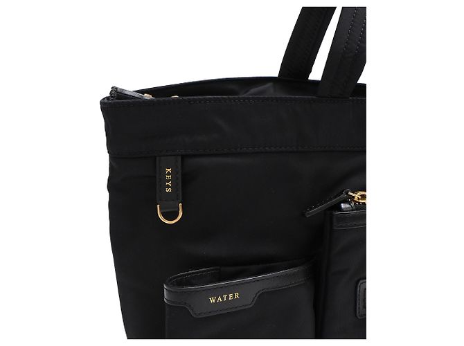 Borsa Tote Multi Pocket Anya Hindmarch in nylon nero - vista 13