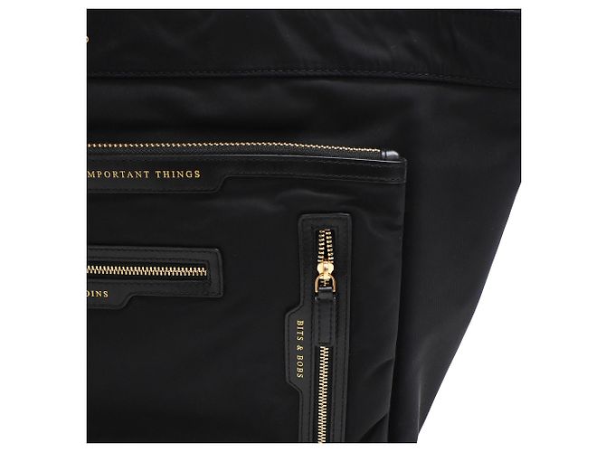 Borsa Tote Multi Pocket Anya Hindmarch in nylon nero - vista 14