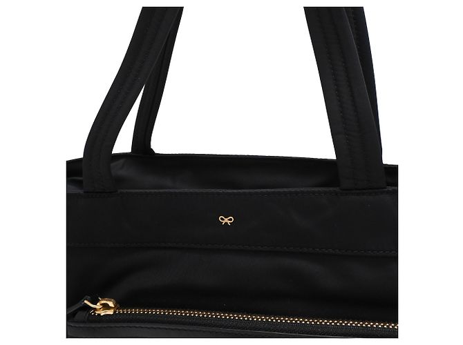 Borsa Tote Multi Pocket Anya Hindmarch in nylon nero - vista 15