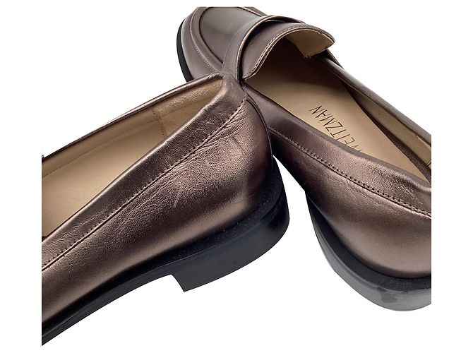 Mocassini Stuart Weitzman Palmer in pelle Bronze Metallico Bronzo - vista 7