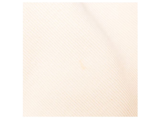 Top de manga comprida com decote em V e faixa Chloé em algodão creme Branco Cru - vista 12