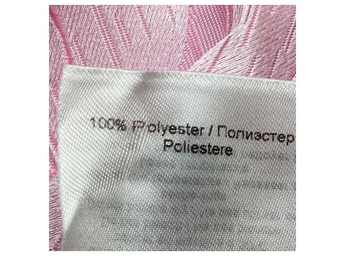 Ganni Midi-Kleid aus Jacquard mit Puffärmeln in rosa Polyester - Ansicht 7