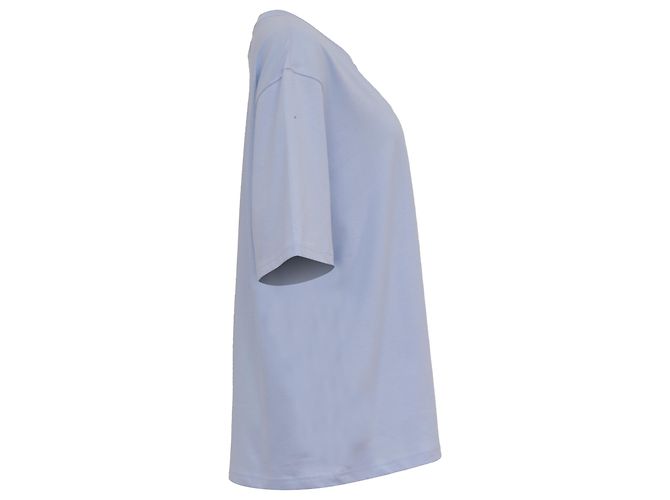 T-shirt AMI Paris Ami de Cœur in cotone blu Blu chiaro - vista 2