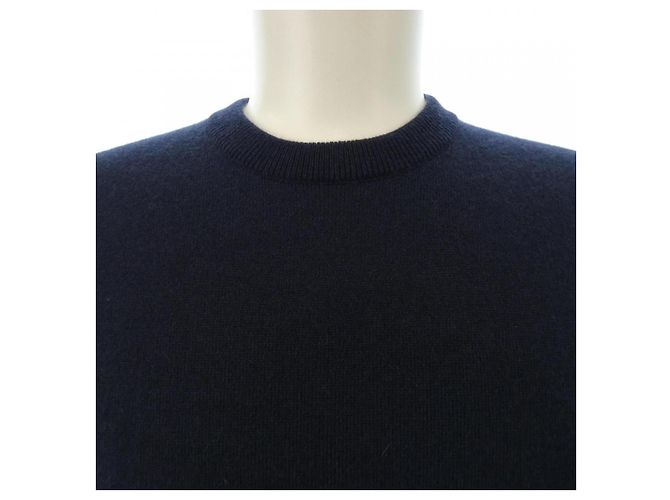 Hermès Prendas de punto de cachemira Hermes Azul Azul marino - vista 5