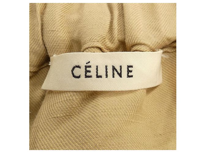 Saia Céline Bege de Tecido - vista 4