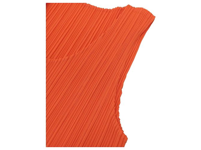Issey Miyake PLEATS PLEASE Kleid Kleid aus Polyester Orange - Ansicht 4