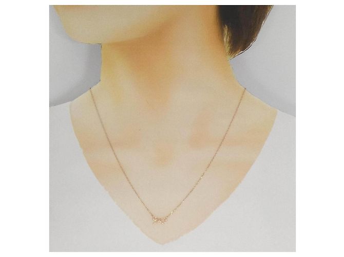 Autre Marque Collana a Fiocco ete K10 Pink Gold Rosa - vista 6