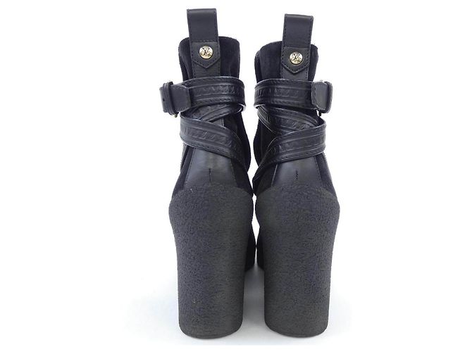 Stivali Louis Vuitton in pelle nera Nero - vista 5