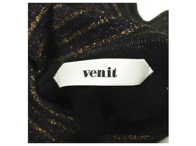 Autre Marque Falda larga de punto Lame con borde de panel VENIT Multicolor - vista 7