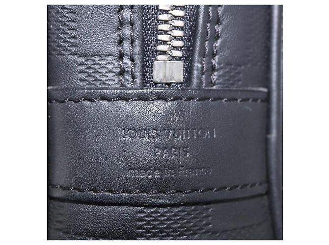 LOUIS VUITTON Damier Infini Porte Documents Voyage Bag Black N41146 - vista 18