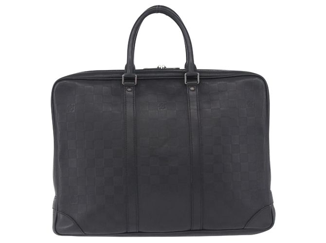 LOUIS VUITTON Damier Infini Porte Documents Voyage Bag Black N41146 - vista 2