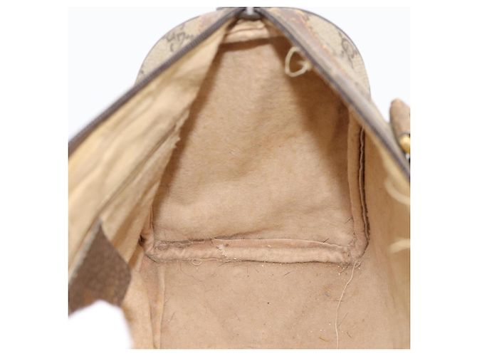 GUCCI GG Supreme Web Sherry Line Hand Bag PVC Beige Gold 39 02 006 - vista 18