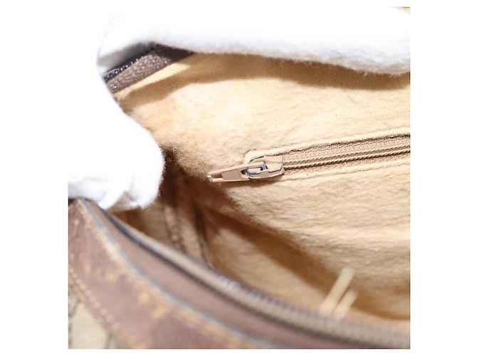 GUCCI GG Supreme Web Sherry Line Hand Bag PVC Beige Gold 39 02 006 - vista 20