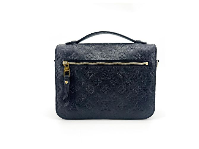 Louis Vuitton Pochette Metis Monogram Empreinte Leather East West Nero - vista 2