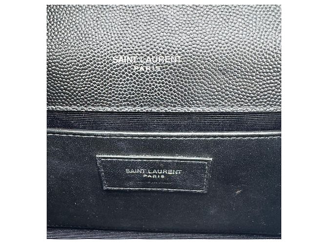Autre Marque Saint Laurent Classic Monogram Flap Chain Leather Negro - vista 6