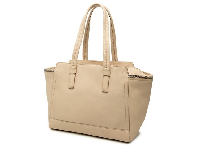 Borsa Tote Salvatore Ferragamo Gancini Beige - vista 2