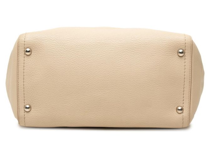 Borsa Tote Salvatore Ferragamo Gancini Beige - vista 3