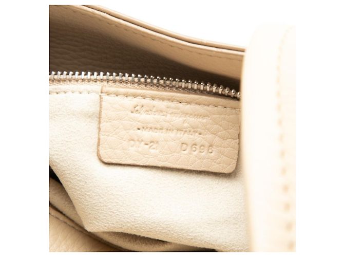 Borsa Tote Salvatore Ferragamo Gancini Beige - vista 6