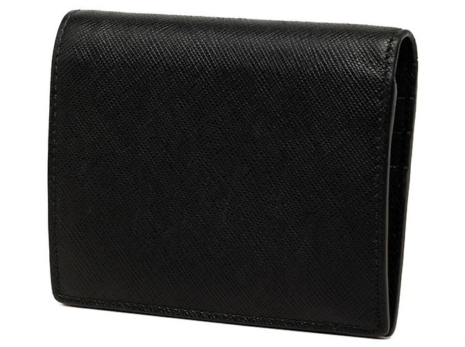 Saffiano Carteira Bi-fold Prada Logo Preto - vista 2
