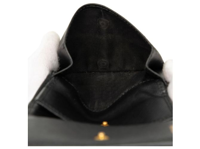 Saffiano Carteira Bi-fold Prada Logo Preto - vista 5