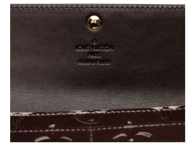 Louis Vuitton Monogram Vernis Portefeuille Sarah Long Wallet Bordò Porpora - vista 6