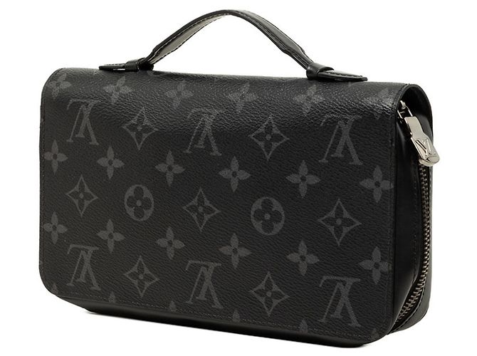 Portafoglio Lungo Zippy XL Louis Vuitton Monogram Eclipse Nero - vista 2